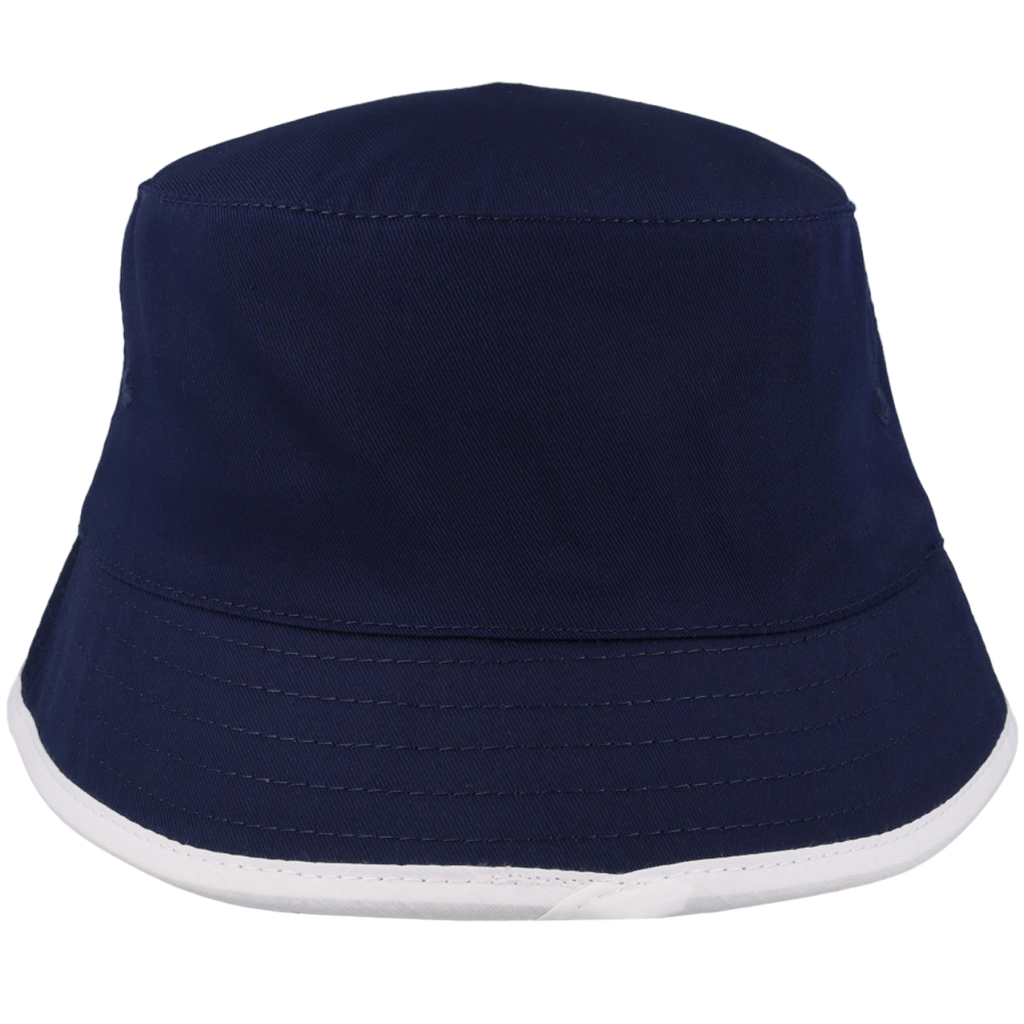 Navy/White back