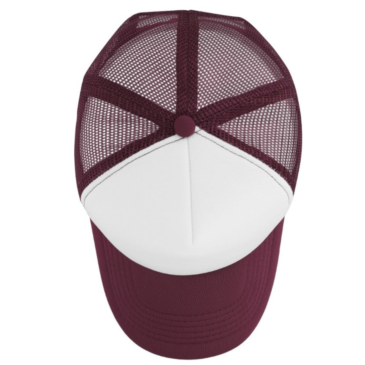 Burgundy/White top