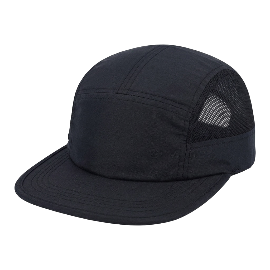 unbranded uflex-6-panel-active-cap black-black main three-quarter