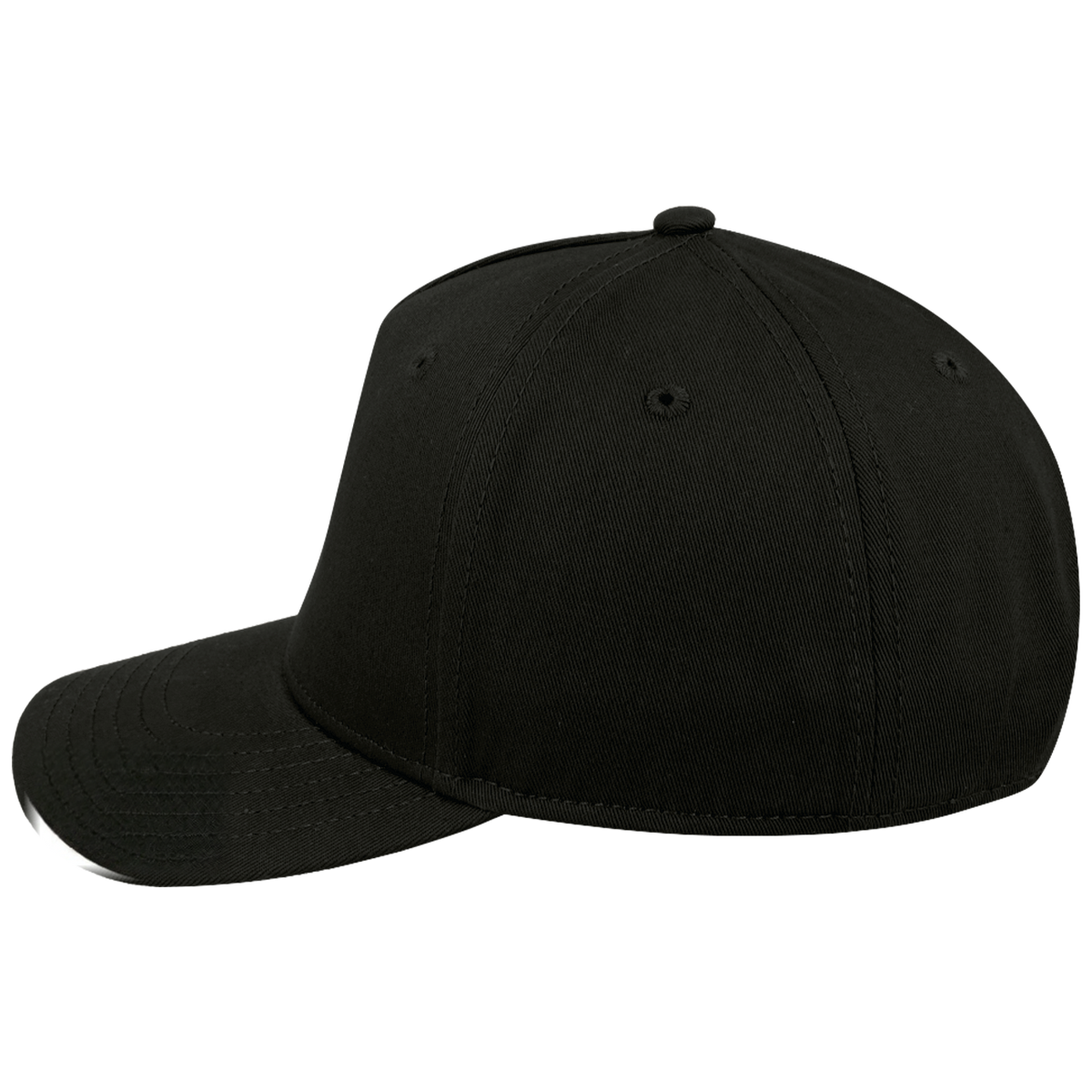 sldev43-unbranded uflex-5p-curved-peak-snapback black left_image