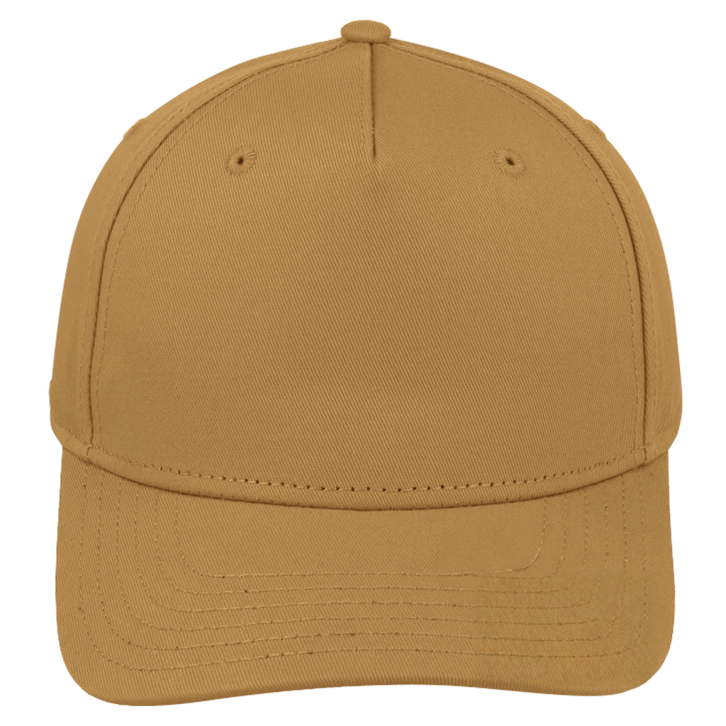 sldev43-unbranded uflex-5p-curved-peak-snapback camel front_image