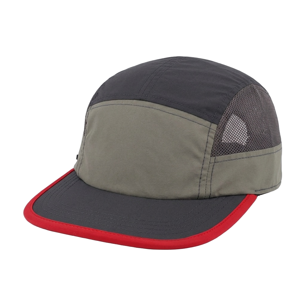 unbranded uflex-6-panel-active-cap charcoal-grey main three-quarter