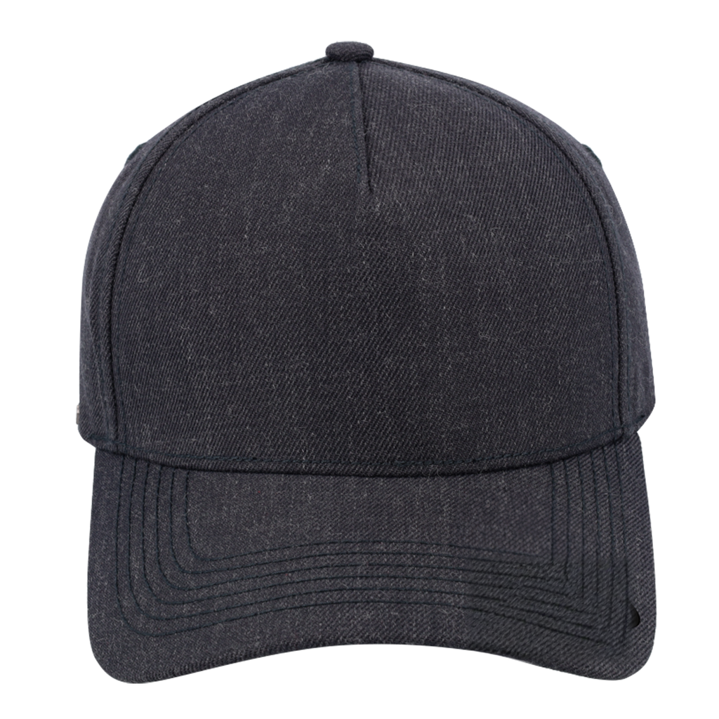 sldev43-unbranded uflex-5p-curved-peak-snapback charcoal-melange front_image