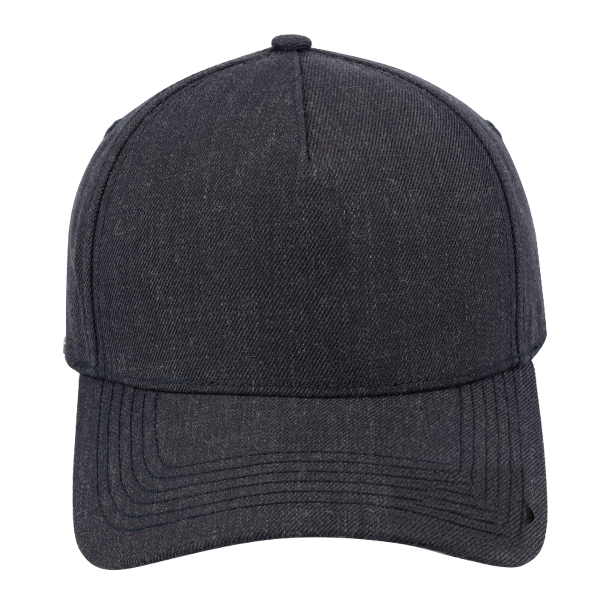 sldev43-unbranded uflex-5p-curved-peak-snapback charcoal-melange front_image