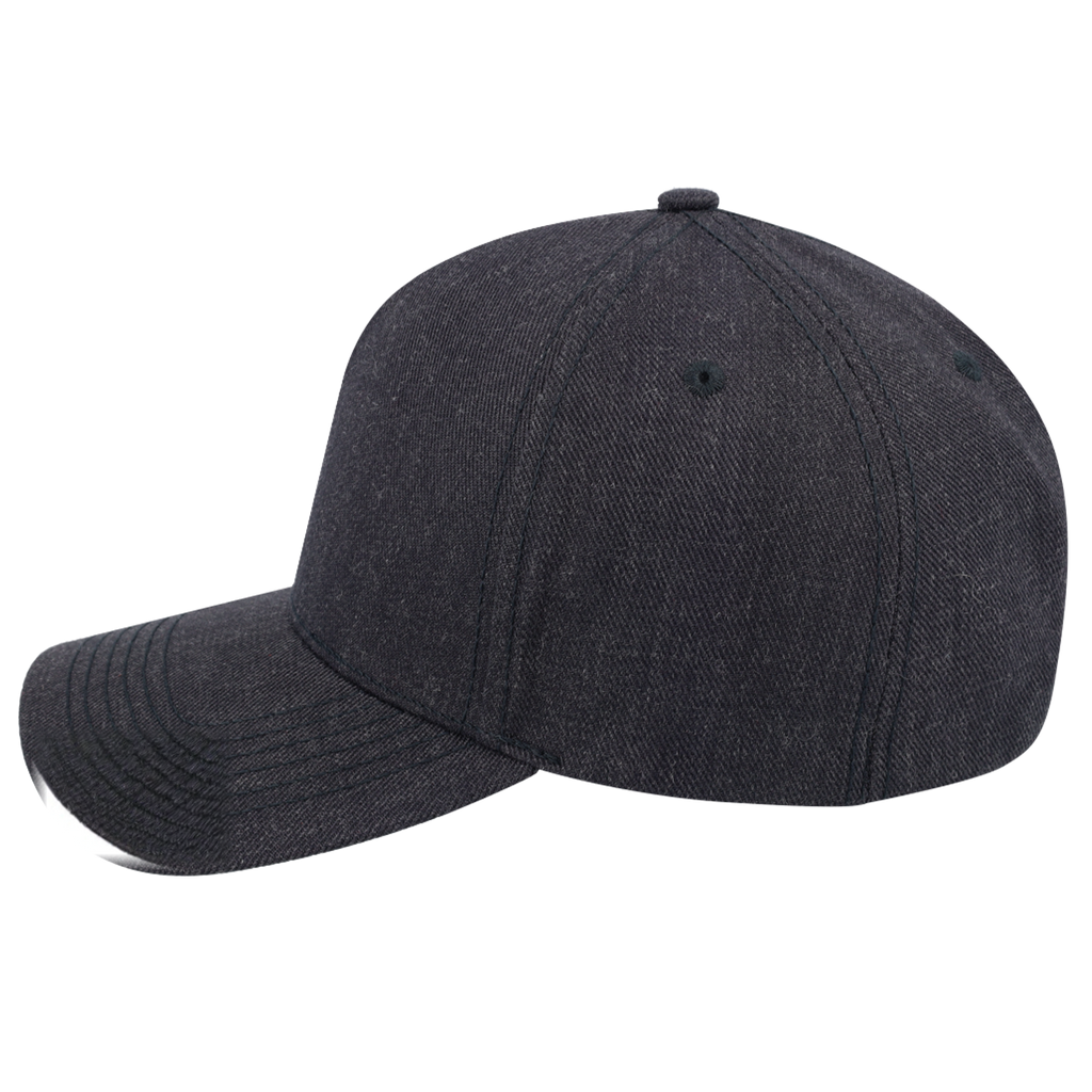 sldev43-unbranded uflex-5p-curved-peak-snapback charcoal-melange left_image