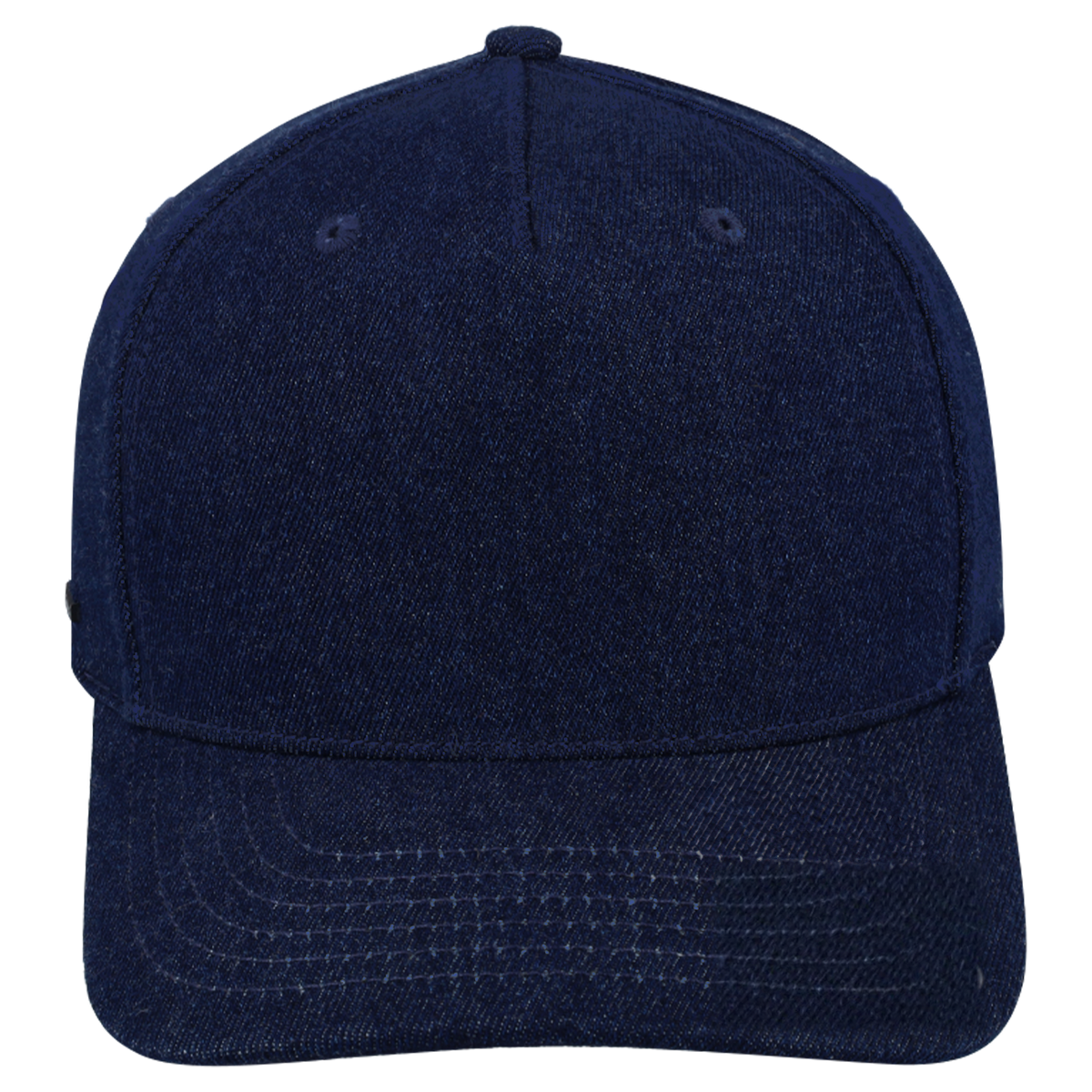sldev43-unbranded uflex-5p-curved-peak-snapback denim front_image