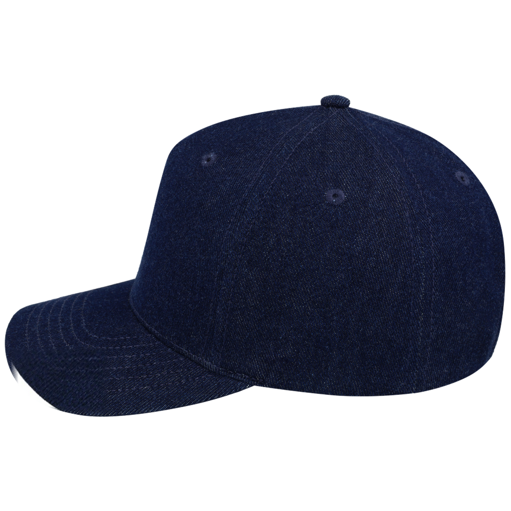 sldev43-unbranded uflex-5p-curved-peak-snapback denim left_image