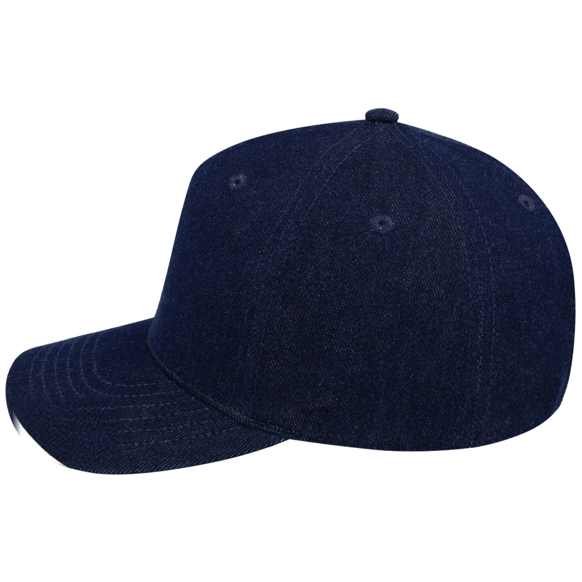 sldev43-unbranded uflex-5p-curved-peak-snapback denim left_image