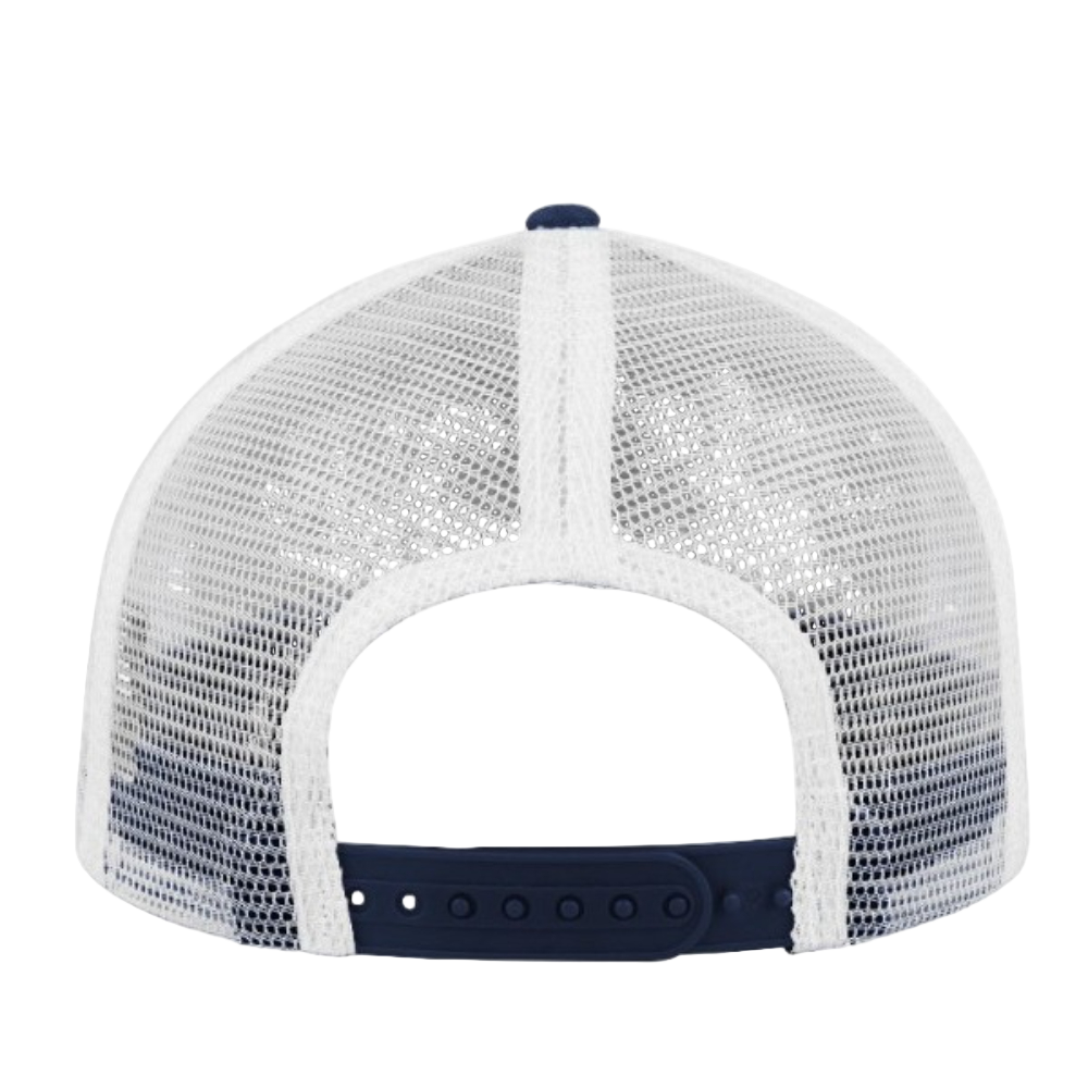 Navy/White back