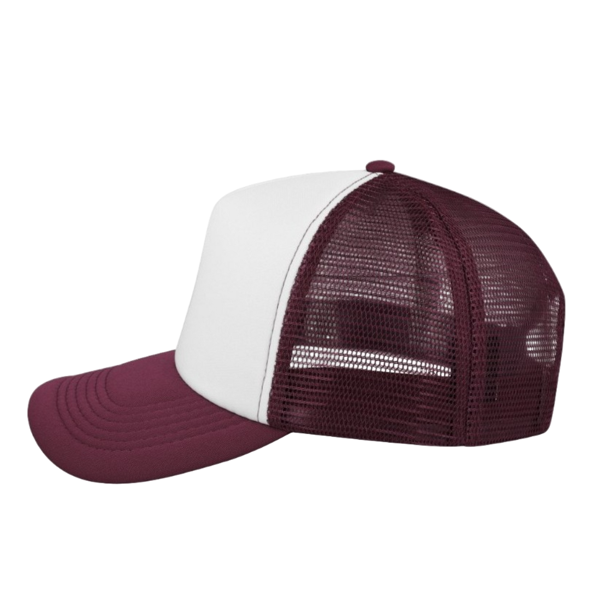 Burgundy/White left
