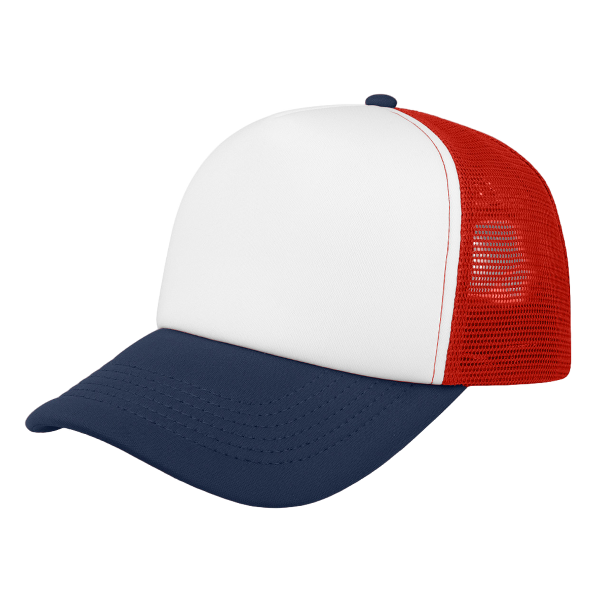 Navy/Red three-quarter