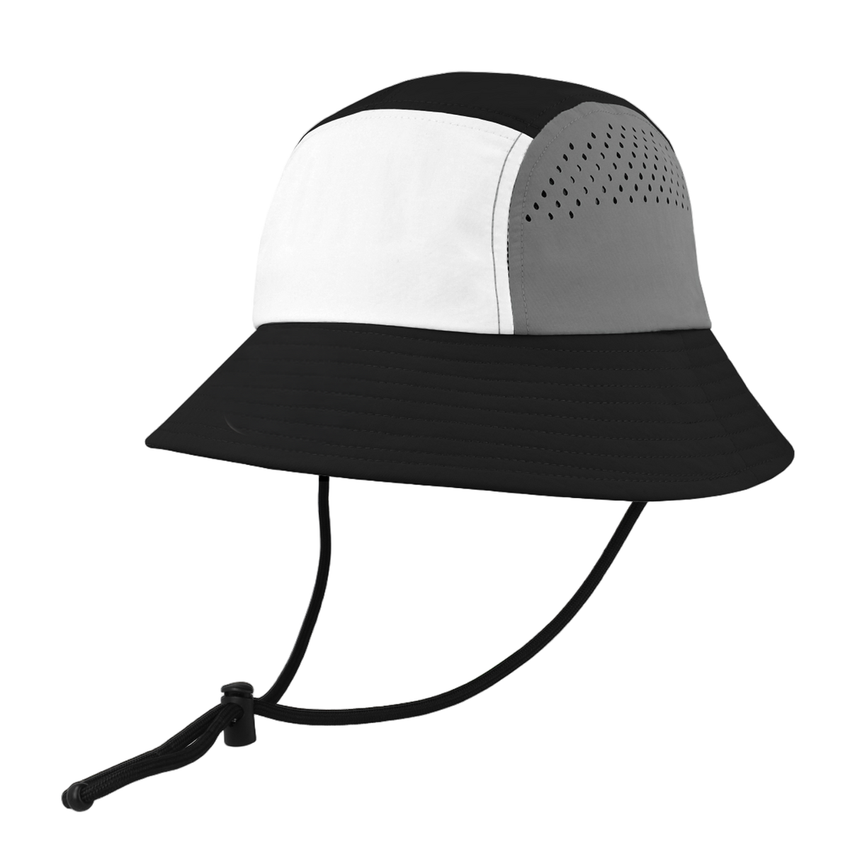 Black/Grey three-quarter