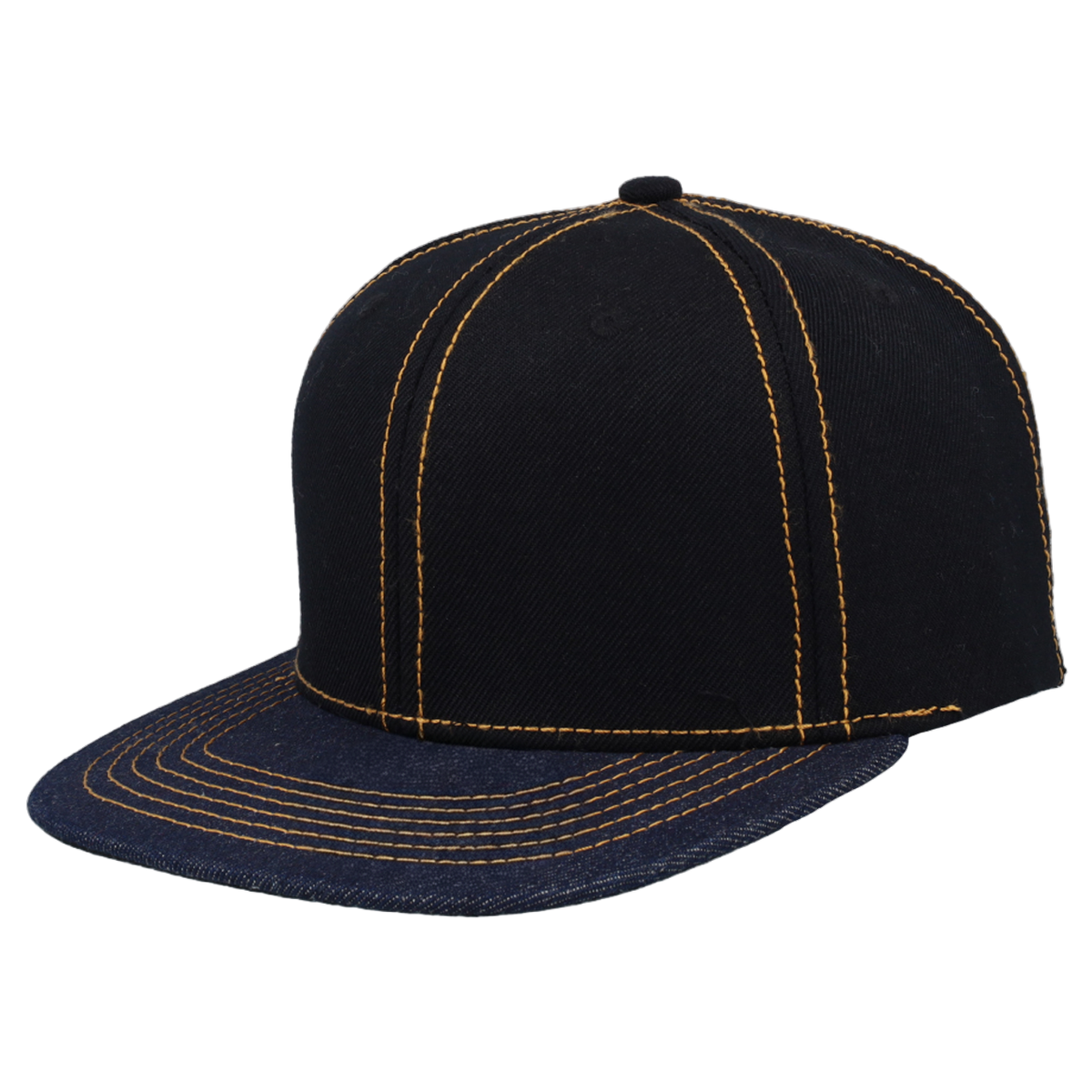 Raw Denim/Navy three-quarter