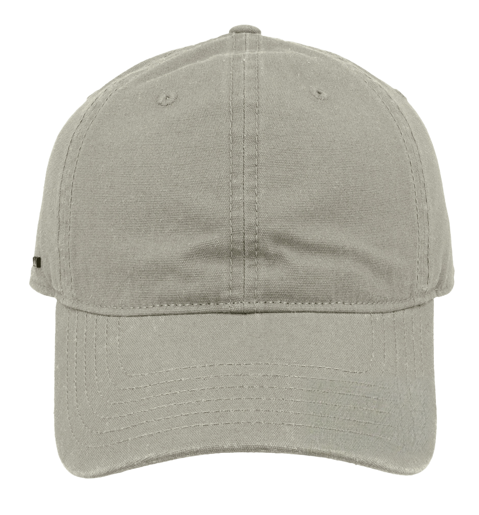 sldev43-unbranded washed-light-canvas-dad-6p-cap grey front_image