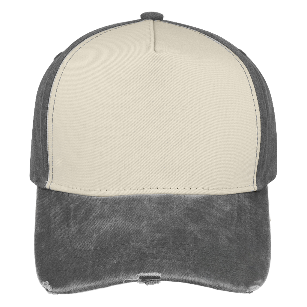 sldev43-unbranded pigment-washed-5-panel-cap grey front_image