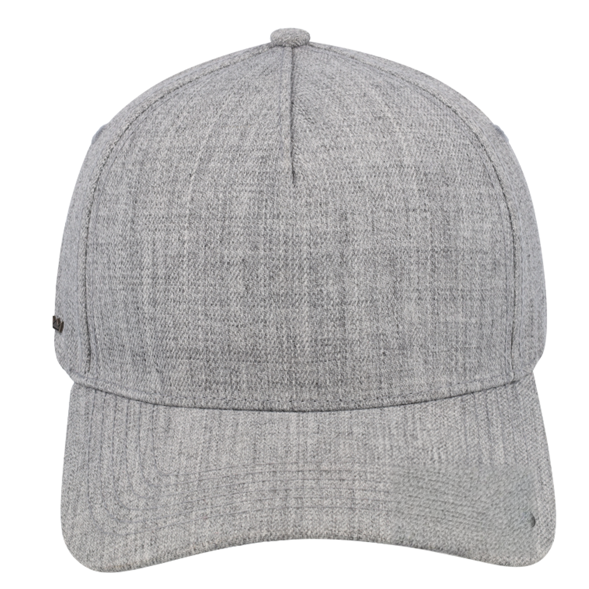 sldev43-unbranded uflex-5p-curved-peak-snapback grey-melange front_image