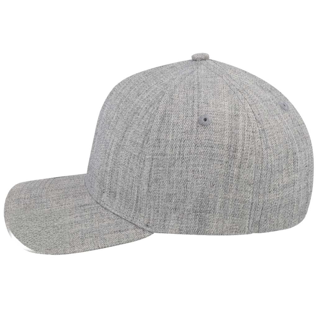 sldev43-unbranded uflex-5p-curved-peak-snapback grey-melange left_image