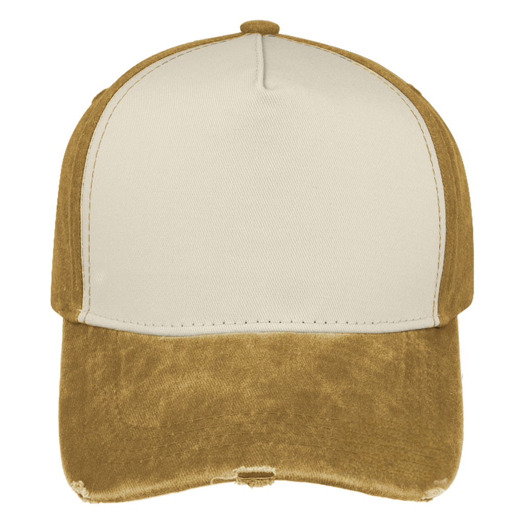 sldev43-unbranded pigment-washed-5-panel-cap mustard front_image