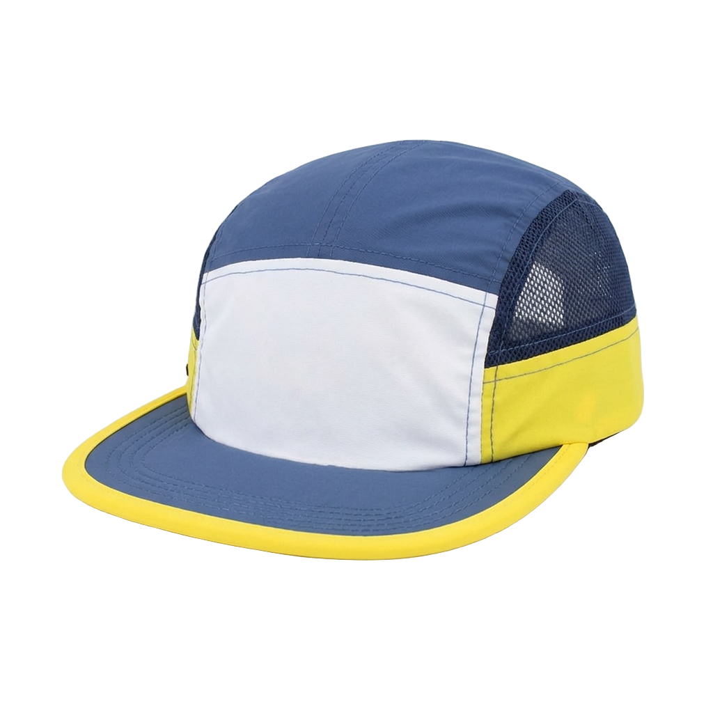 unbranded uflex-6-panel-active-cap navy-yellow-white main three-quarter