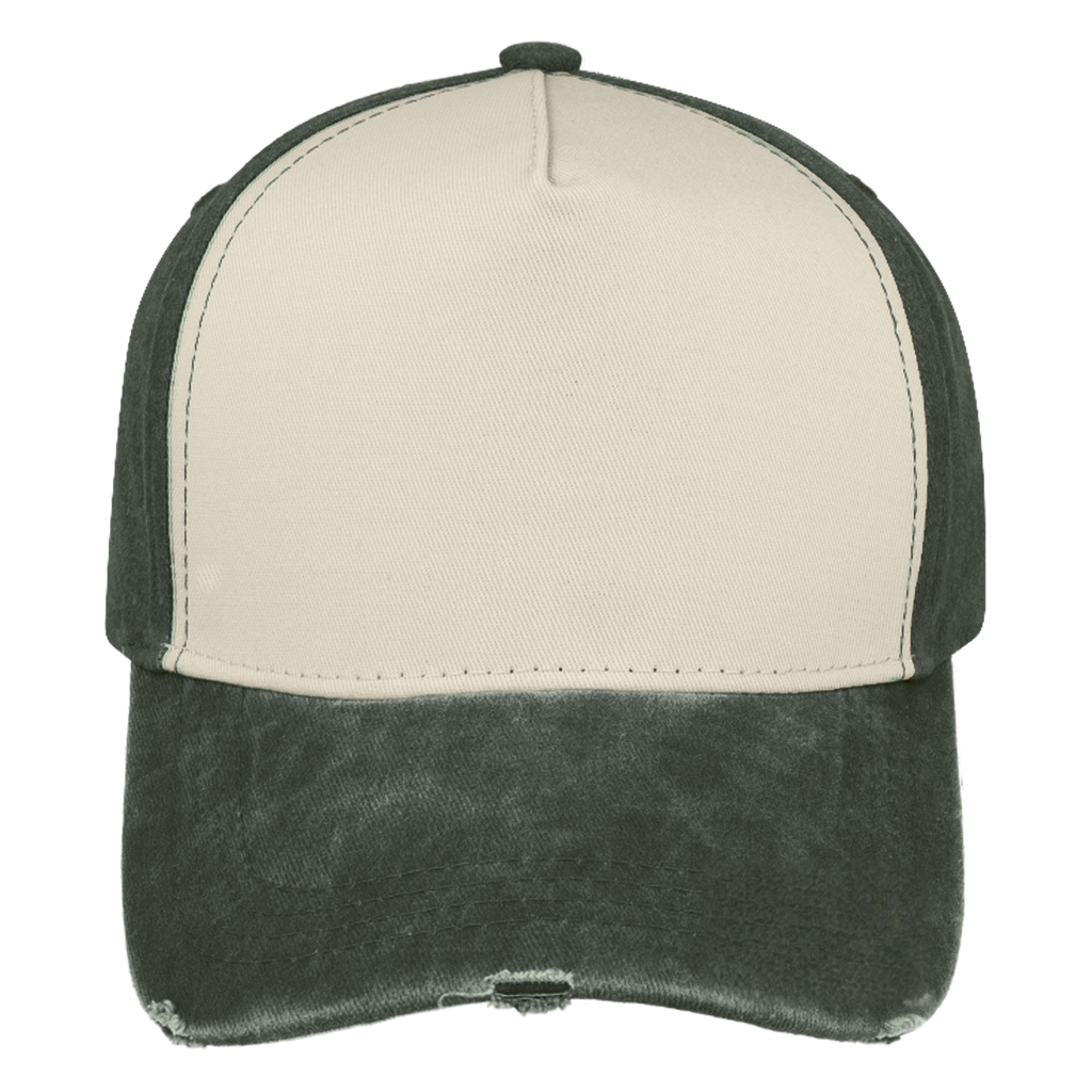 sldev43-unbranded pigment-washed-5-panel-cap olive front_image