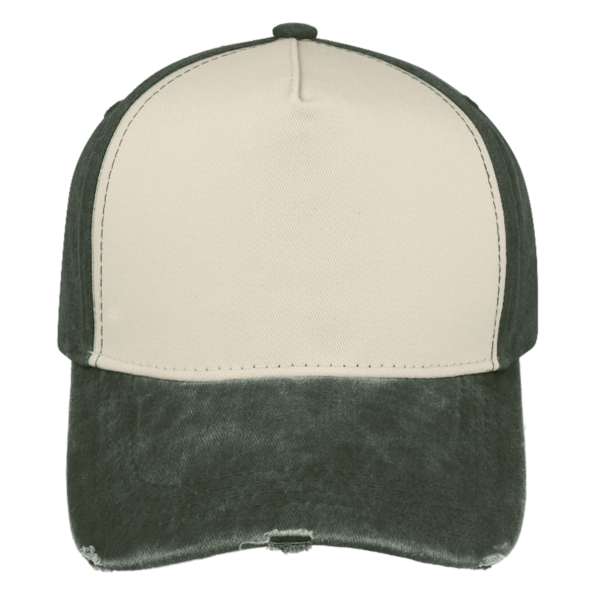 sldev43-unbranded pigment-washed-5-panel-cap olive front_image