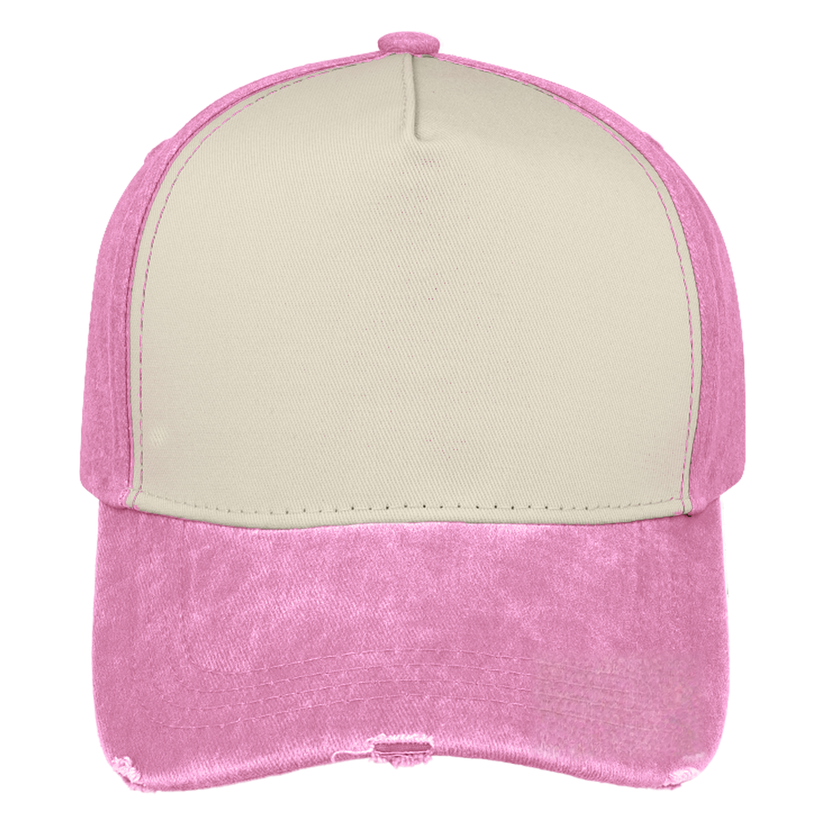 sldev43-unbranded pigment-washed-5-panel-cap pink front_image