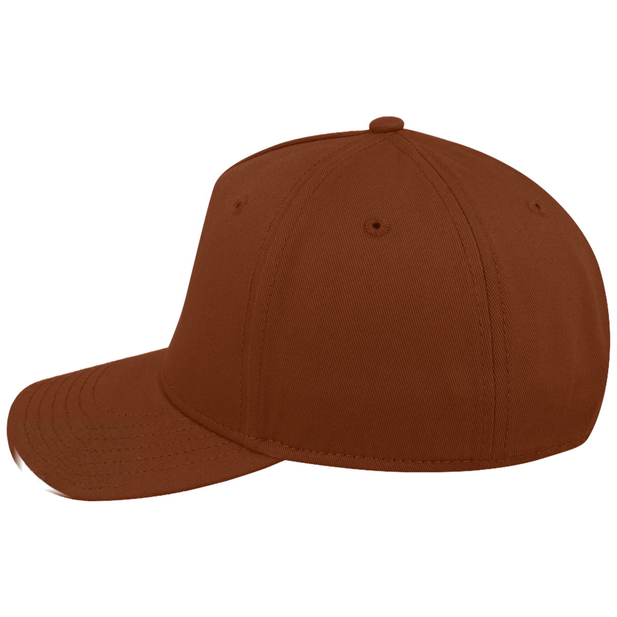 sldev43-unbranded uflex-5p-curved-peak-snapback rust left_image