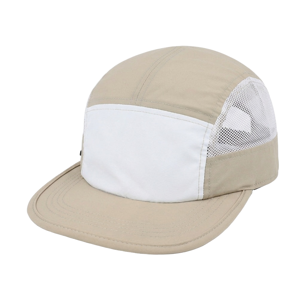 unbranded uflex-6-panel-active-cap stone-white main three-quarter
