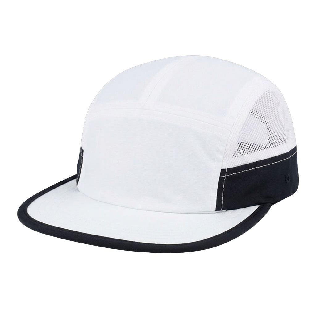 unbranded uflex-6-panel-active-cap white-black-white main three-quarter